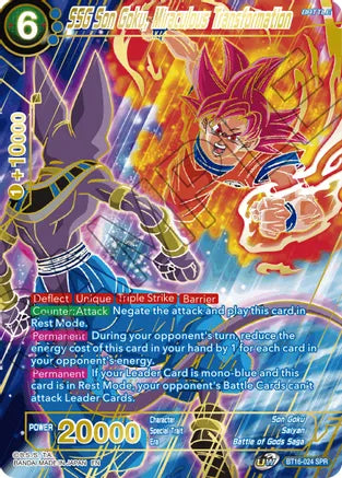 SSG Son Goku, Miraculous Transformation (SPR) (BT16-024) [Realm of the Gods] | Nerdhalla Games