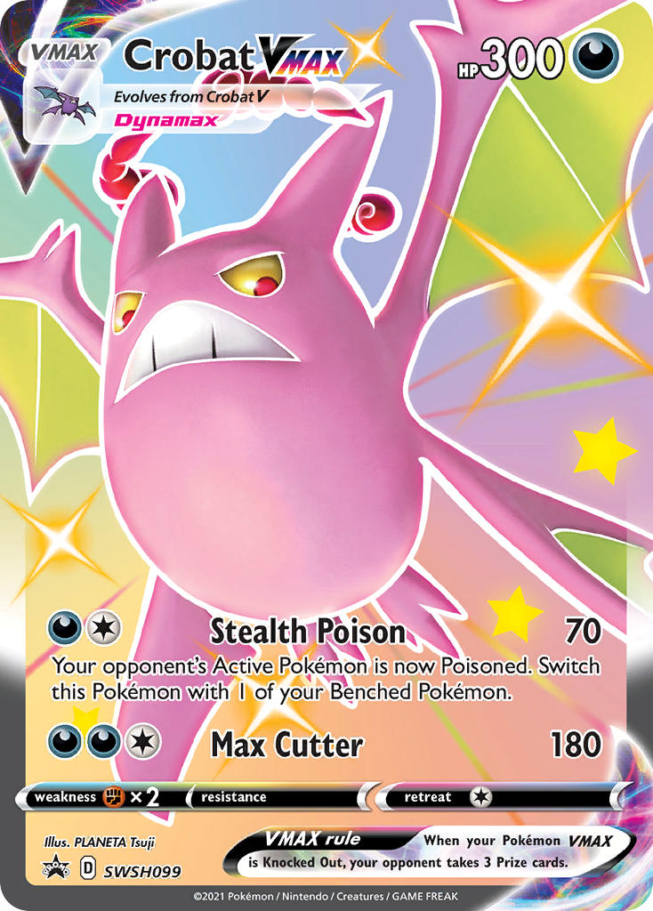 Crobat VMAX (SWSH099) (Jumbo Card) [Sword & Shield: Black Star Promos] | Nerdhalla Games