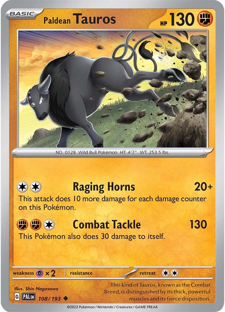 Paldean Tauros (108/193) [Scarlet & Violet: Paldea Evolved] | Nerdhalla Games