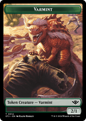 Mercenary // Varmint Double-Sided Token [Outlaws of Thunder Junction Tokens] | Nerdhalla Games