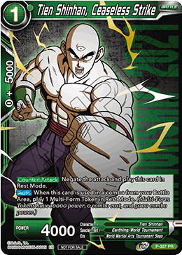 Tien Shinhan, Ceaseless Strike (Gold Stamped) (P-357) [Tournament Promotion Cards] | Nerdhalla Games