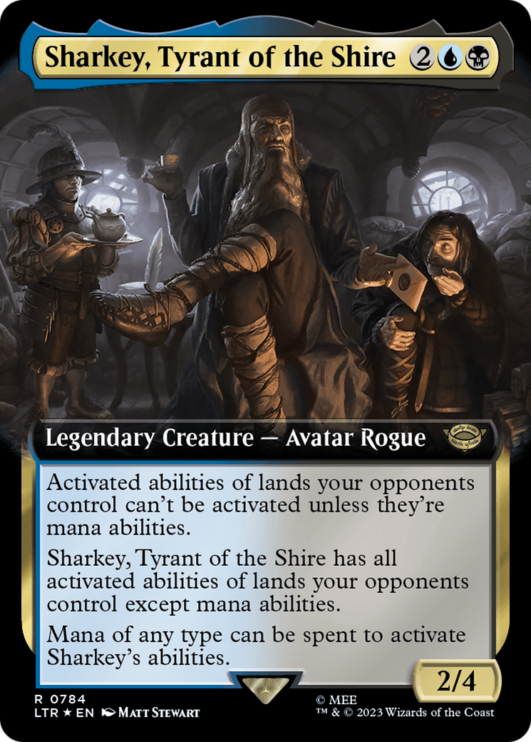 Sharkey, Tyrant of the Shire (Extended Art) (Surge Foil) [The Lord of the Rings: Tales of Middle-Earth] | Nerdhalla Games