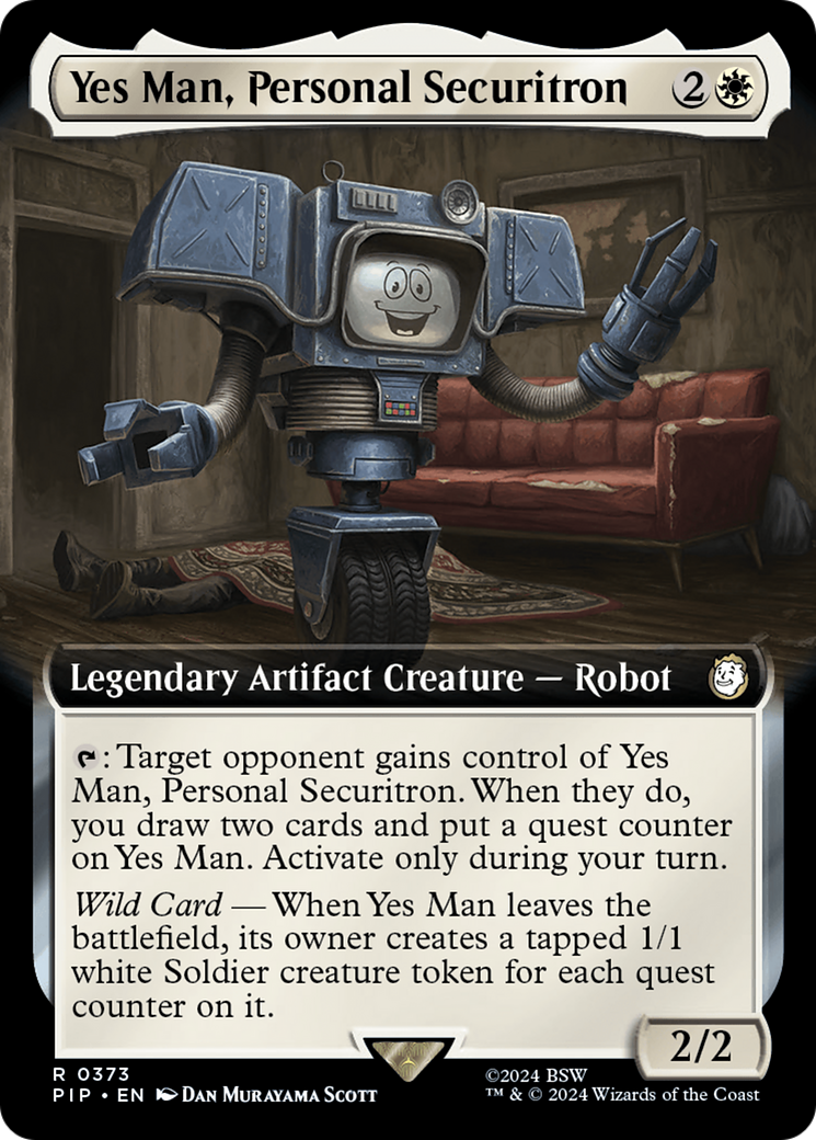 Yes Man, Personal Securitron (Extended Art) [Fallout] | Nerdhalla Games