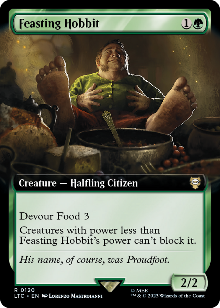 Feasting Hobbit (Extended Art) [The Lord of the Rings: Tales of Middle-Earth Commander] | Nerdhalla Games