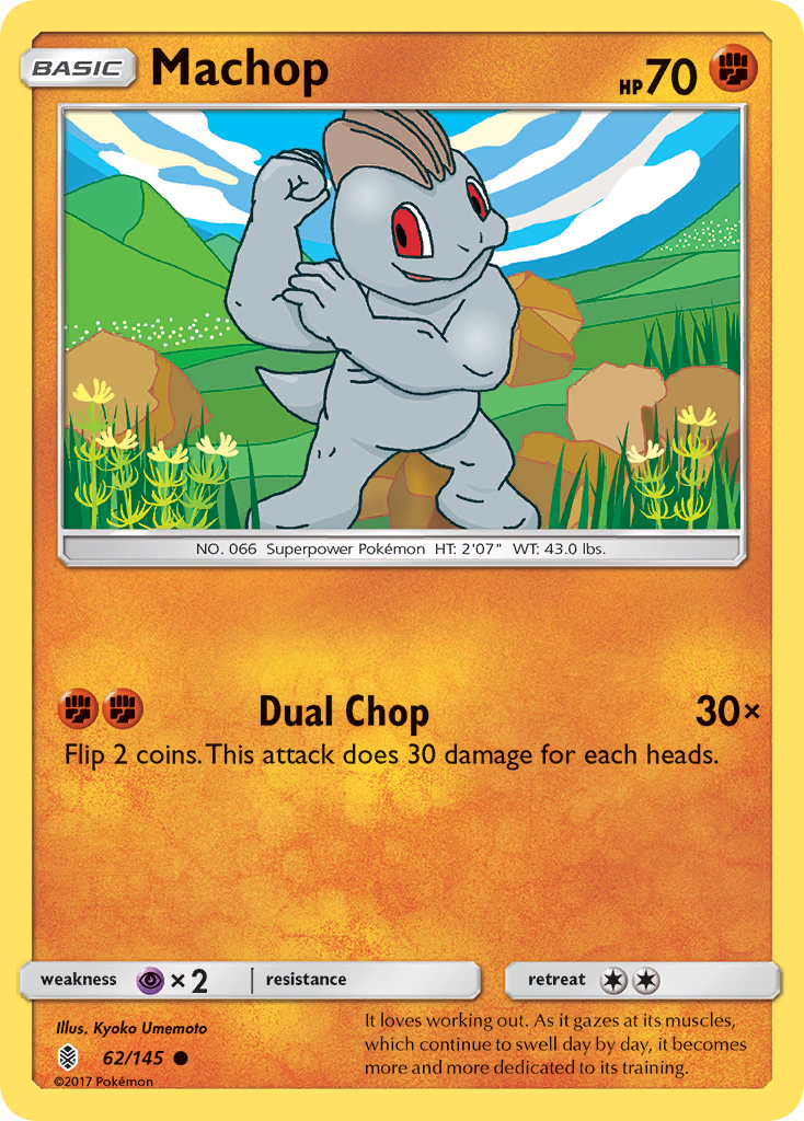 Machop (62/145) [Sun & Moon: Guardians Rising] | Nerdhalla Games