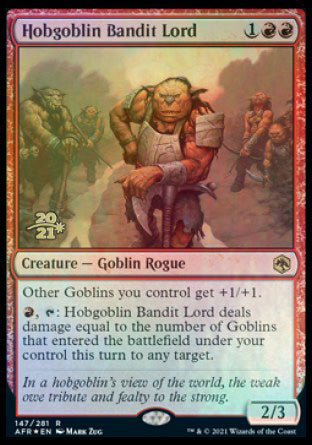 Hobgoblin Bandit Lord [Dungeons & Dragons: Adventures in the Forgotten Realms Prerelease Promos] | Nerdhalla Games