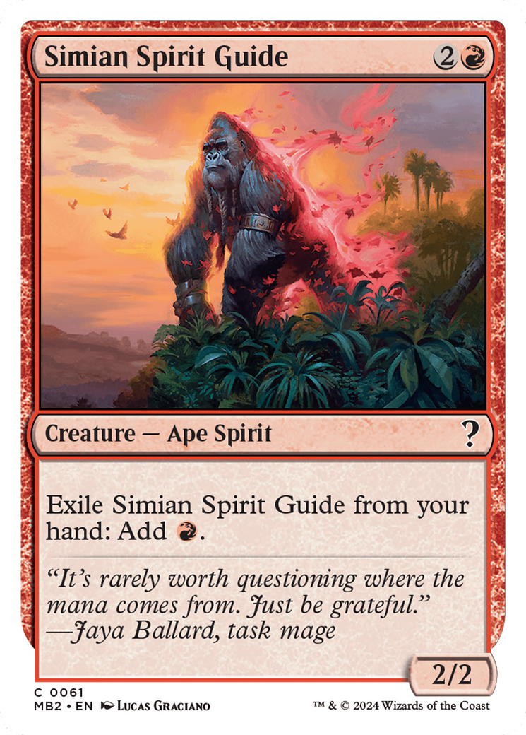 Simian Spirit Guide (White Border) [Mystery Booster 2] | Nerdhalla Games