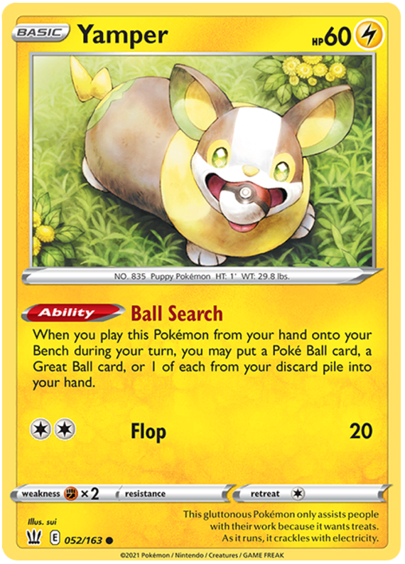 Yamper (052/163) [Sword & Shield: Battle Styles] | Nerdhalla Games