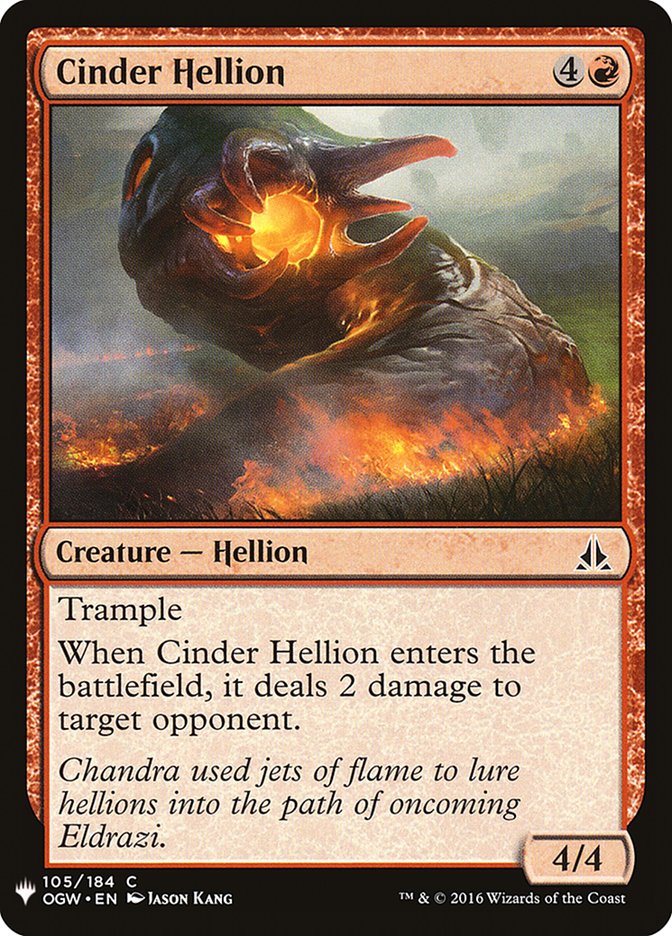 Cinder Hellion [Mystery Booster] | Nerdhalla Games