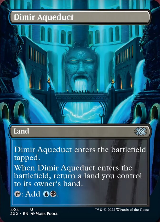 Dimir Aqueduct (Borderless Alternate Art) [Double Masters 2022] | Nerdhalla Games