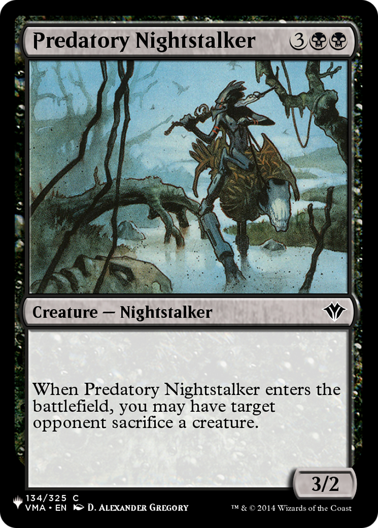 Predatory Nightstalker [The List] | Nerdhalla Games