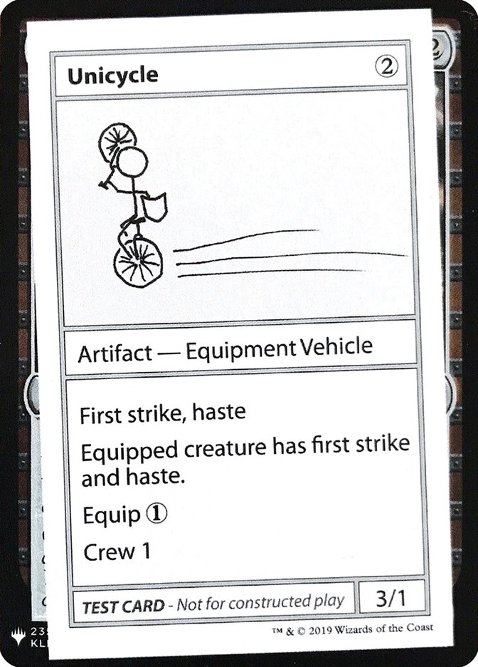 Unicycle [Mystery Booster Playtest Cards] | Nerdhalla Games