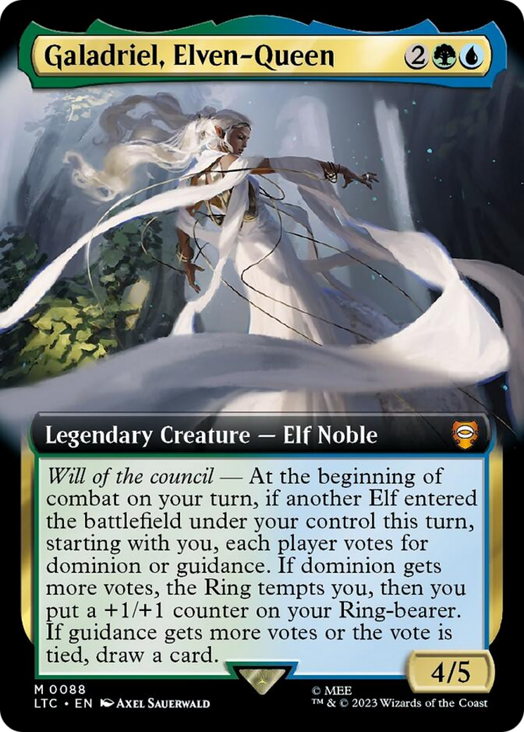 Galadriel, Elven-Queen (Extended Art) [The Lord of the Rings: Tales of Middle-Earth Commander] | Nerdhalla Games