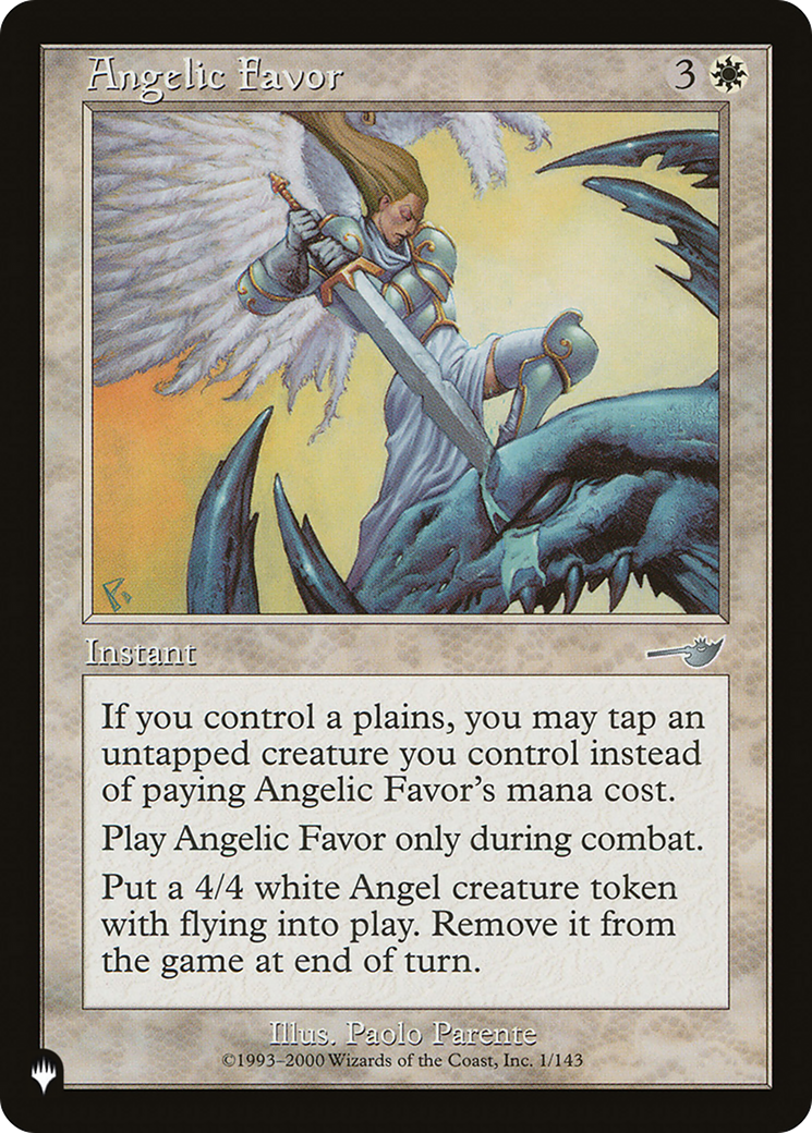 Angelic Favor [The List] | Nerdhalla Games