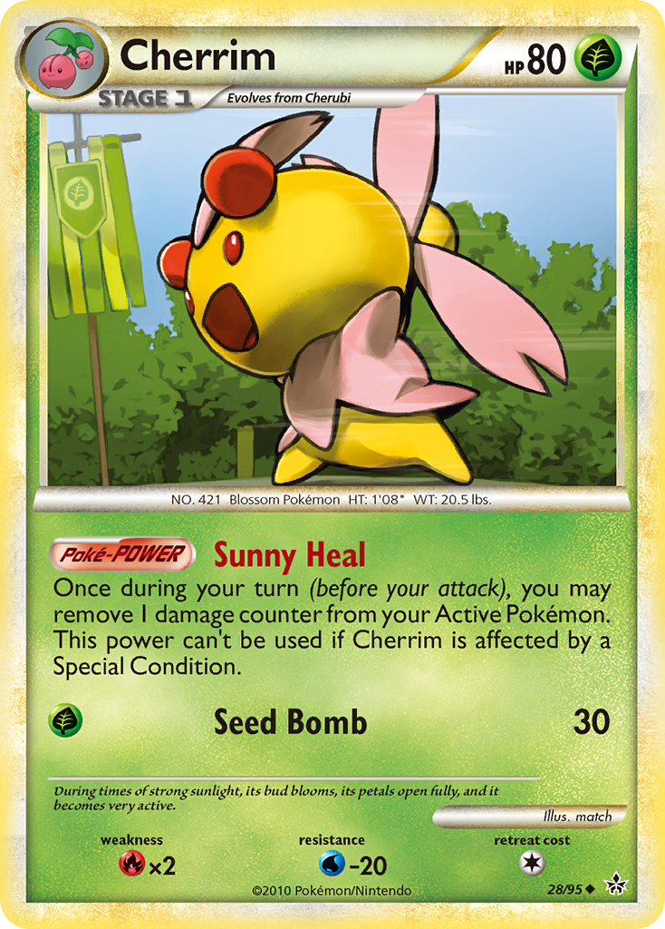 Cherrim (28/95) [HeartGold & SoulSilver: Unleashed] | Nerdhalla Games