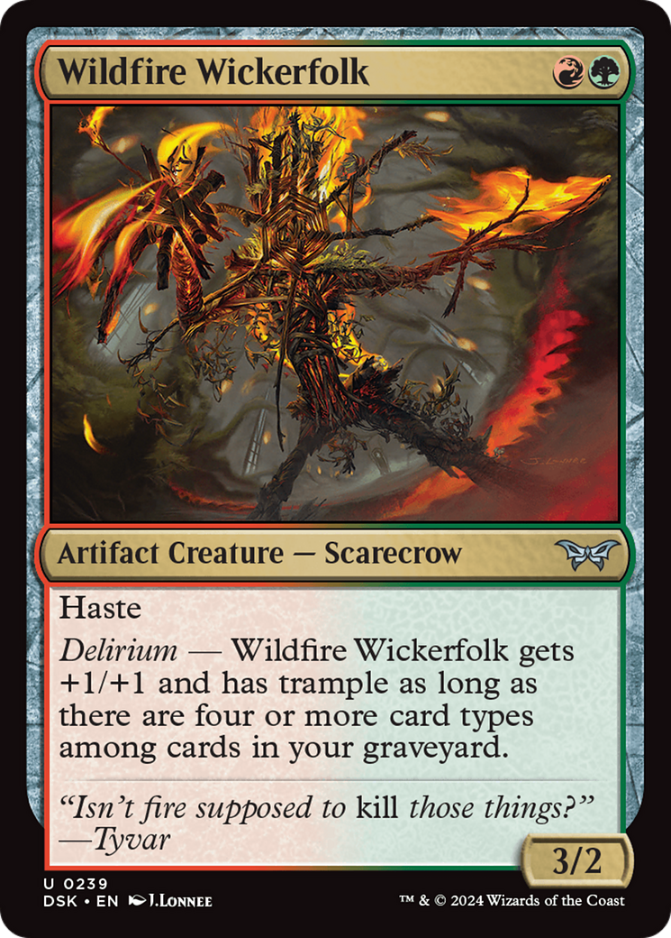 Wildfire Wickerfolk [Duskmourn: House of Horror] | Nerdhalla Games