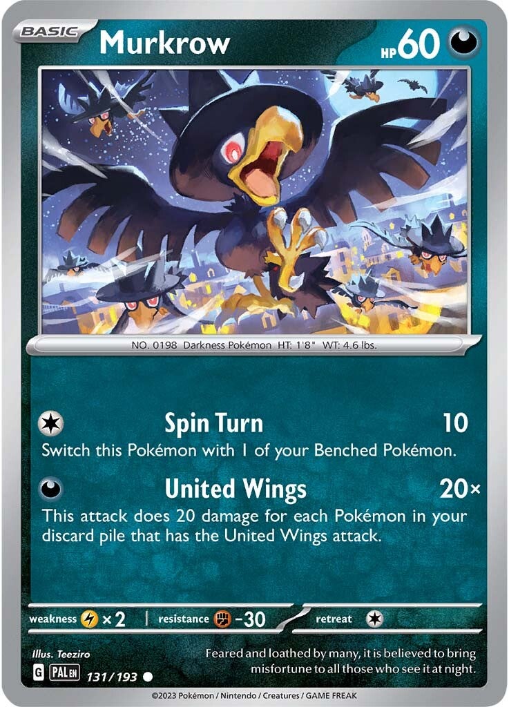 Murkrow (131/193) [Scarlet & Violet: Paldea Evolved] | Nerdhalla Games