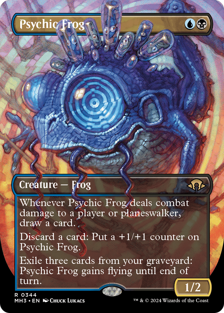 Psychic Frog (Borderless) [Modern Horizons 3] | Nerdhalla Games