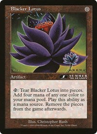 Blacker Lotus (Oversized) [Oversize Cards] | Nerdhalla Games