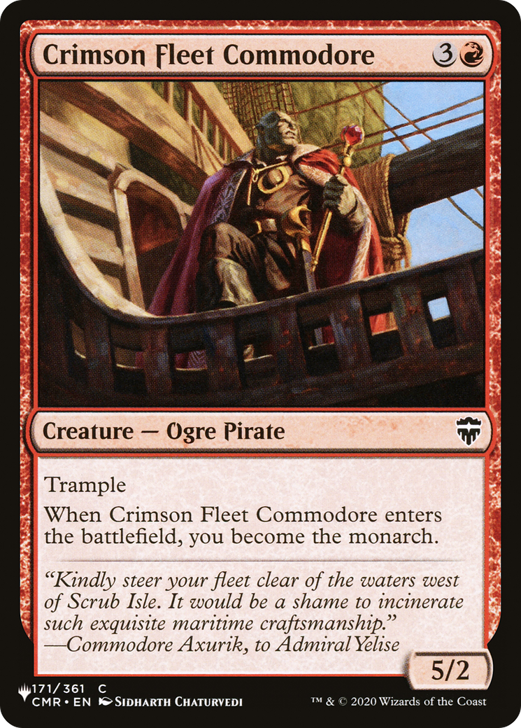 Crimson Fleet Commodore [The List] | Nerdhalla Games