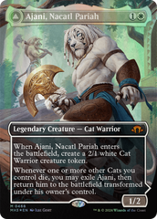 Ajani, Nacatl Pariah // Ajani, Nacatl Avenger (Borderless) (Textured Foil) [Modern Horizons 3] | Nerdhalla Games