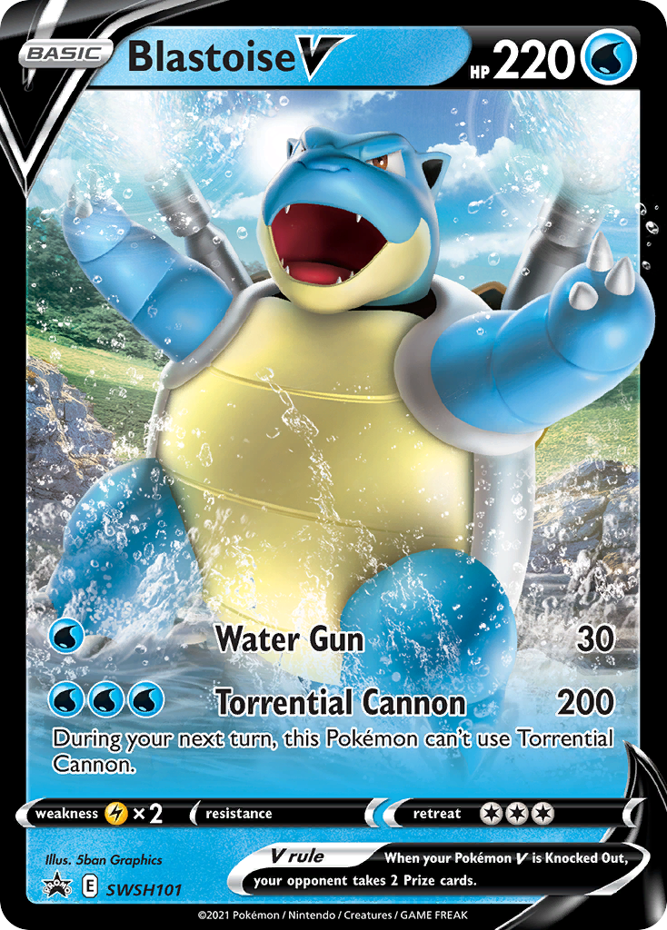 Blastoise V (SWSH101) [Sword & Shield: Black Star Promos] | Nerdhalla Games