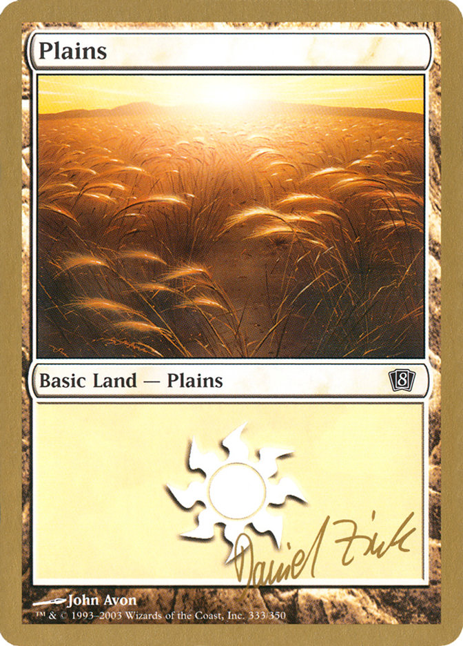 Plains (dz333) (Daniel Zink) [World Championship Decks 2003] | Nerdhalla Games