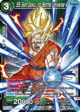 SS Son Goku, to Battle Universe 6 (BT16-051) [Realm of the Gods] | Nerdhalla Games