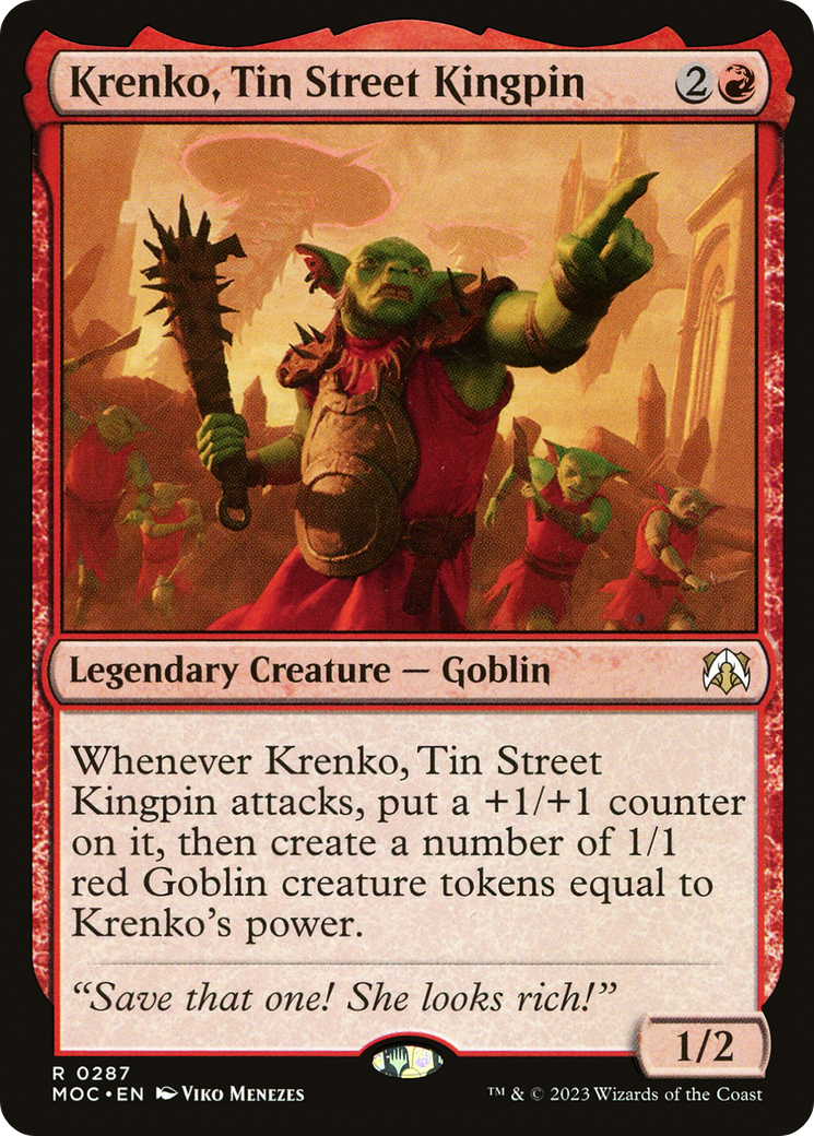 Krenko, Tin Street Kingpin [March of the Machine Commander] | Nerdhalla Games