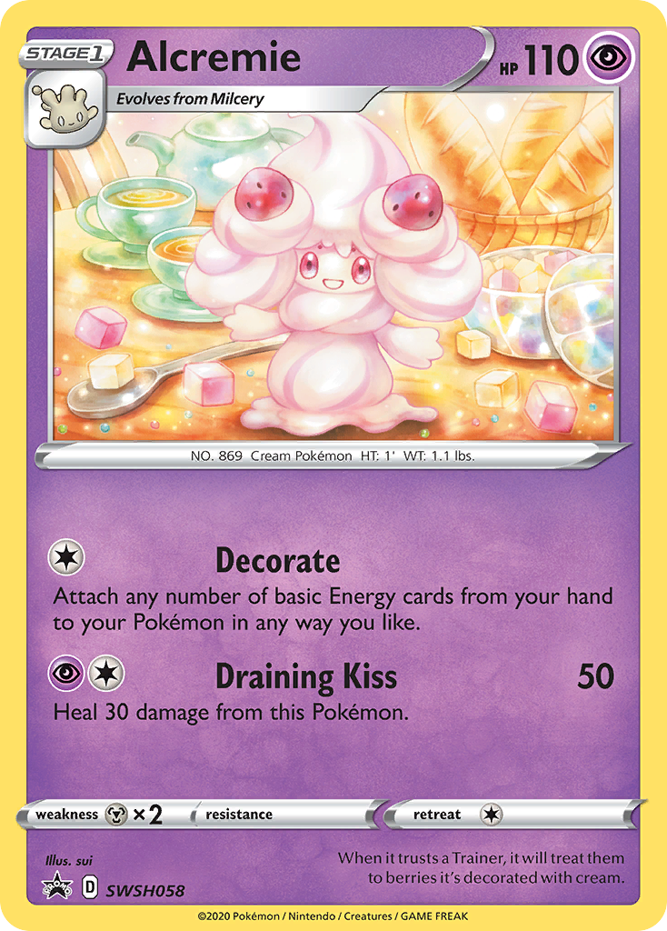 Alcremie (SWSH058) [Sword & Shield: Black Star Promos] | Nerdhalla Games