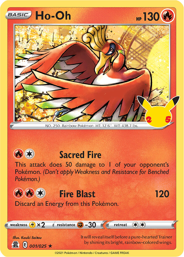 Ho-oh (001/025) [Celebrations: 25th Anniversary] | Nerdhalla Games