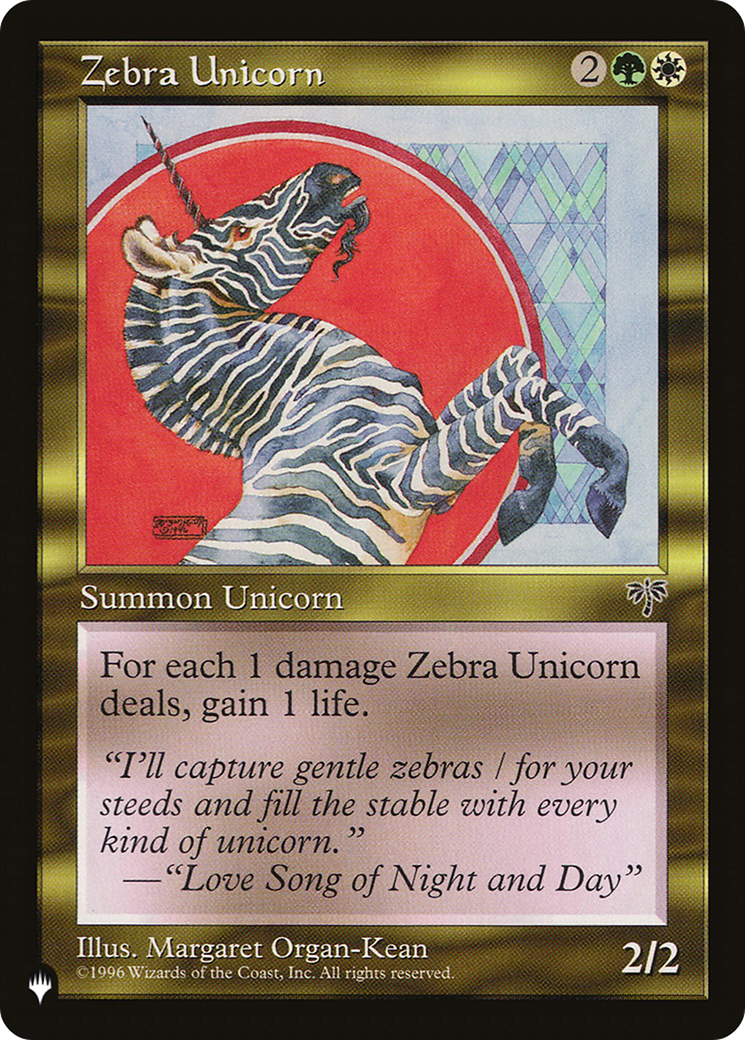 Zebra Unicorn [The List] | Nerdhalla Games