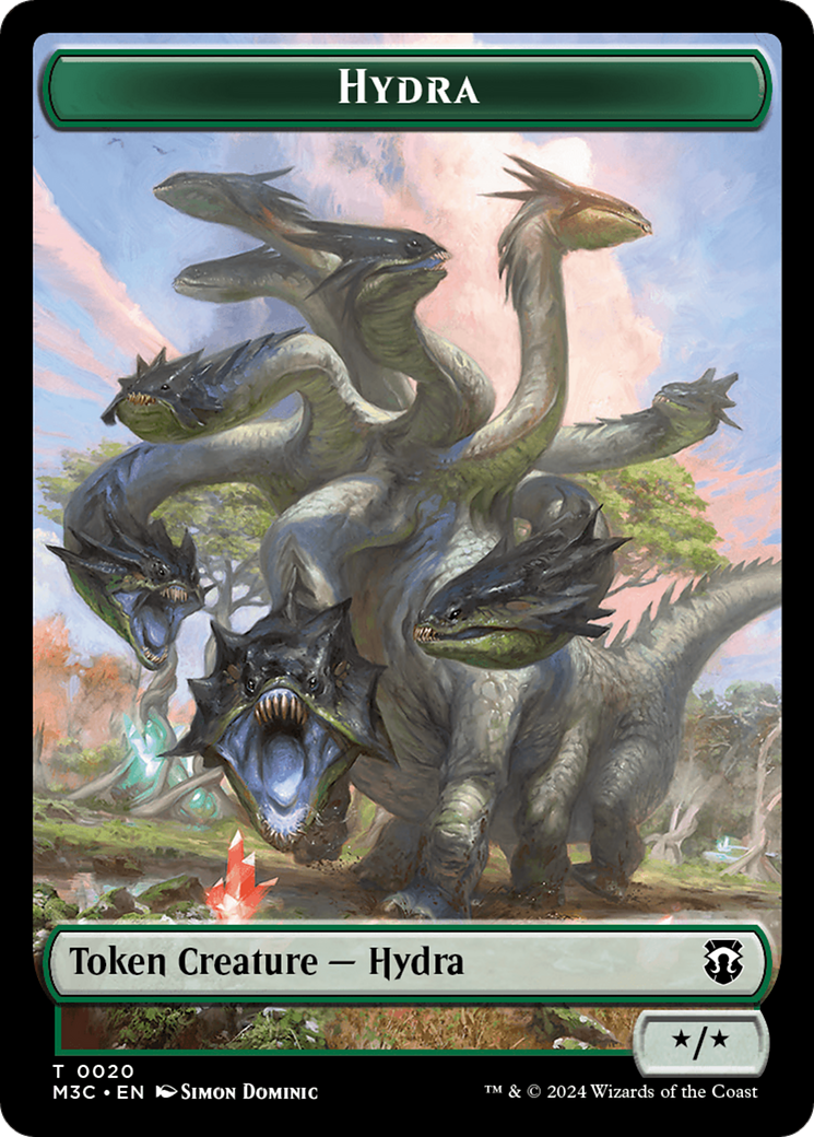 Hydra // Boar Double-Sided Token [Modern Horizons 3 Commander Tokens] | Nerdhalla Games