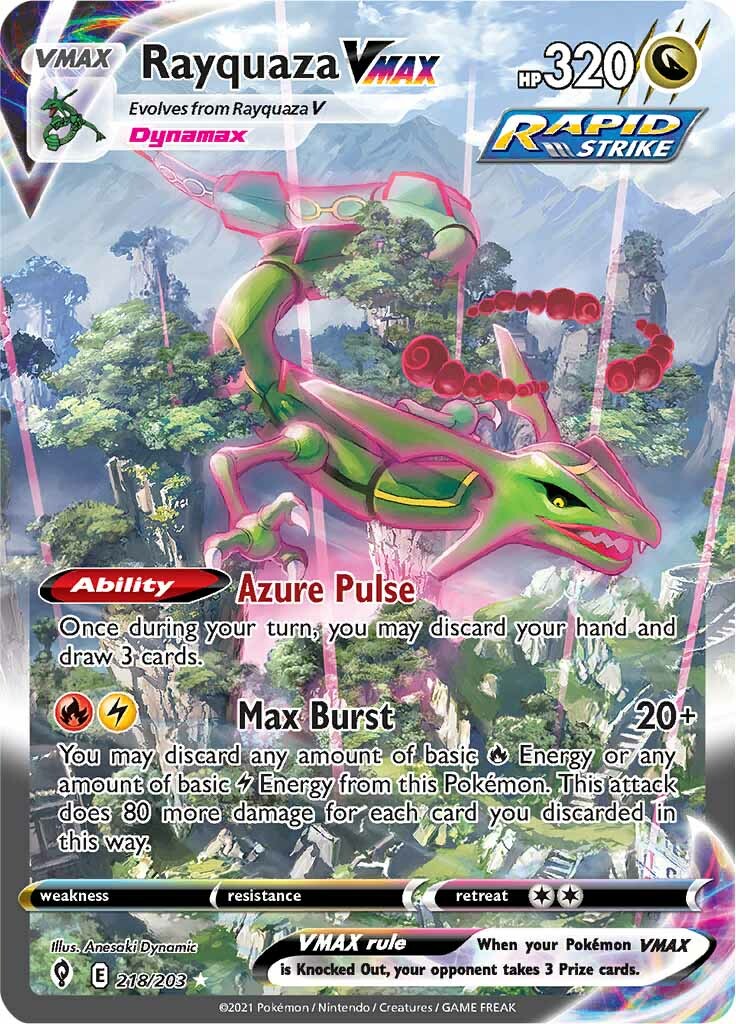 Rayquaza VMAX (218/203) [Sword & Shield: Evolving Skies] | Nerdhalla Games