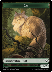 Elemental // Cat Double-Sided Token [Bloomburrow Commander Tokens] | Nerdhalla Games