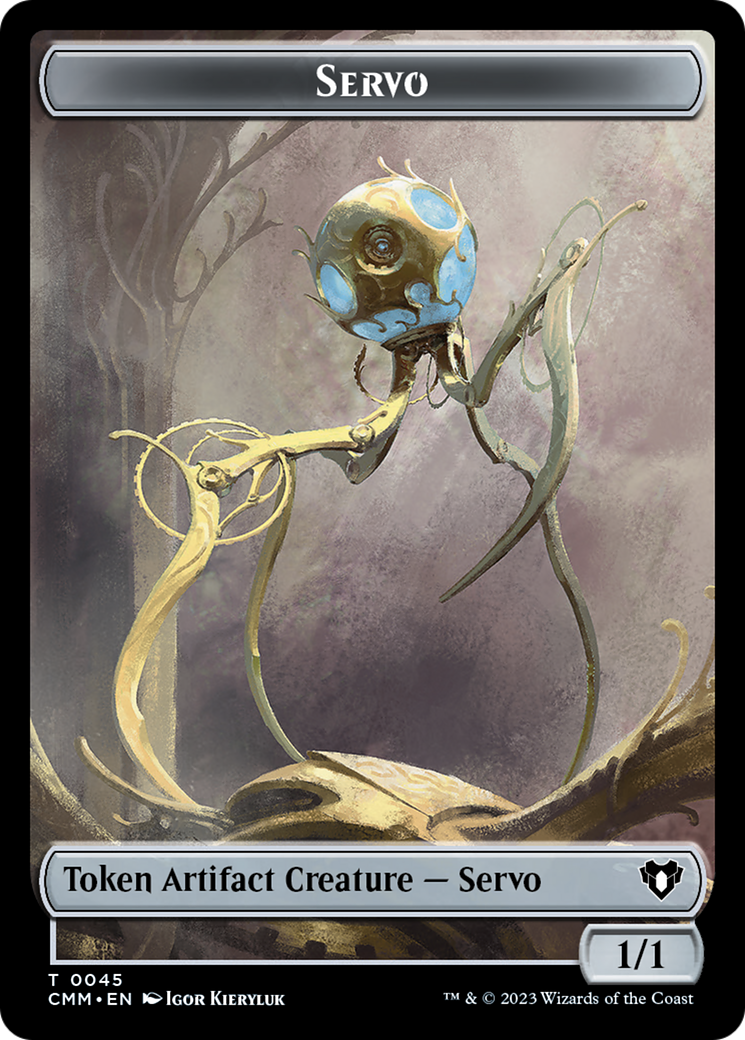 Servo // Elephant Double-Sided Token [Commander Masters Tokens] | Nerdhalla Games