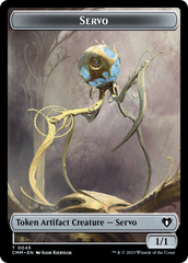 Soldier // Servo Double-Sided Token [Commander Masters Tokens] | Nerdhalla Games