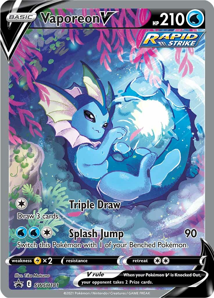 Vaporeon V (SWSH181) [Sword & Shield: Black Star Promos] | Nerdhalla Games