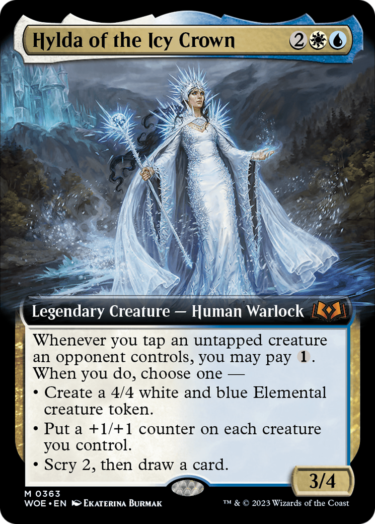 Hylda of the Icy Crown (Extended Art) [Wilds of Eldraine] | Nerdhalla Games