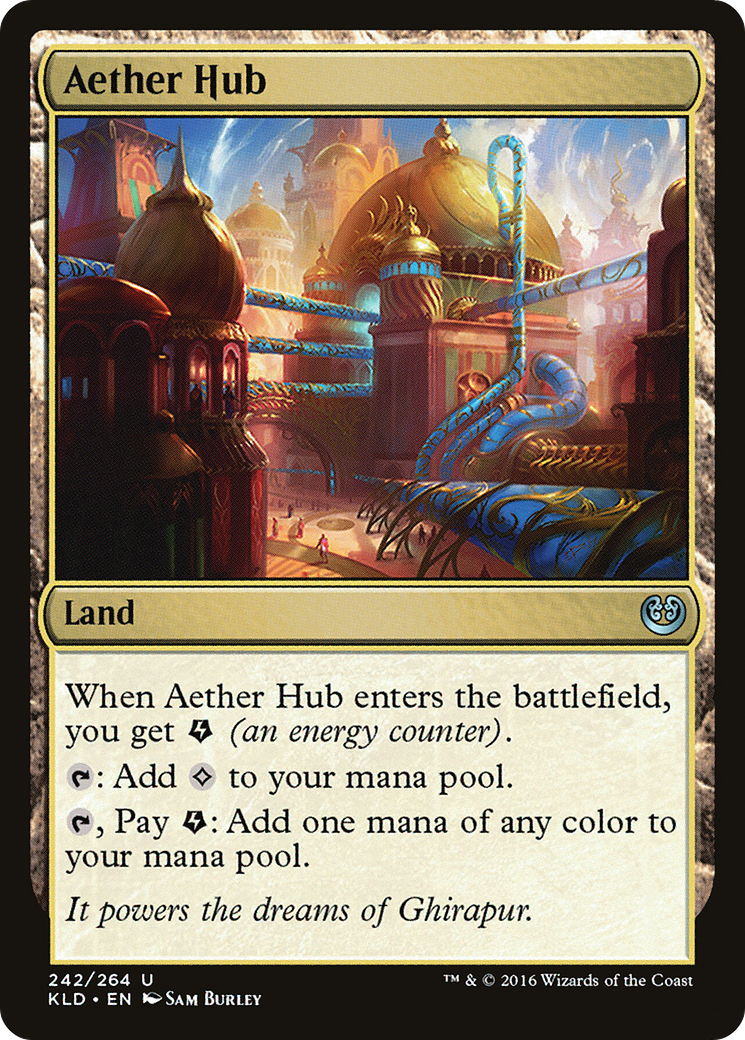 Aether Hub (Ripple Foil) [Modern Horizons 3 Commander] | Nerdhalla Games