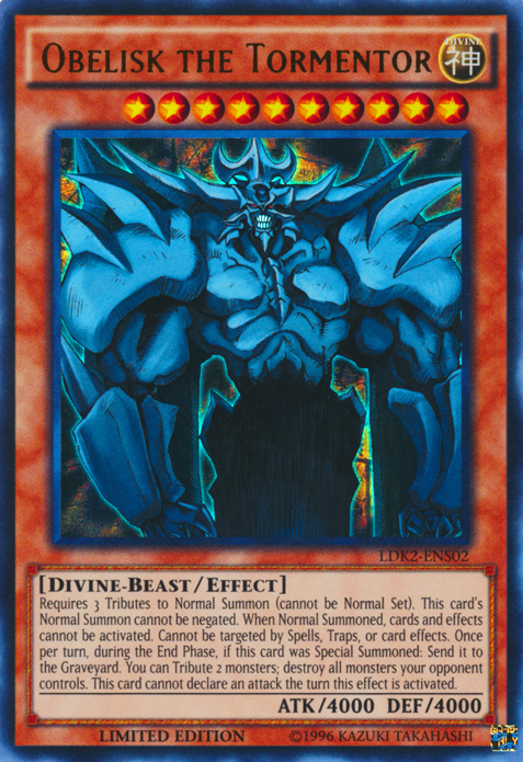 Obelisk the Tormentor [LDK2-ENS02] Ultra Rare | Nerdhalla Games