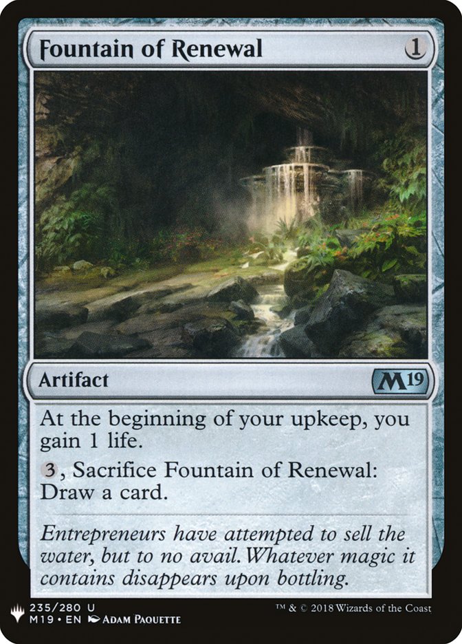 Fountain of Renewal [Mystery Booster] | Nerdhalla Games