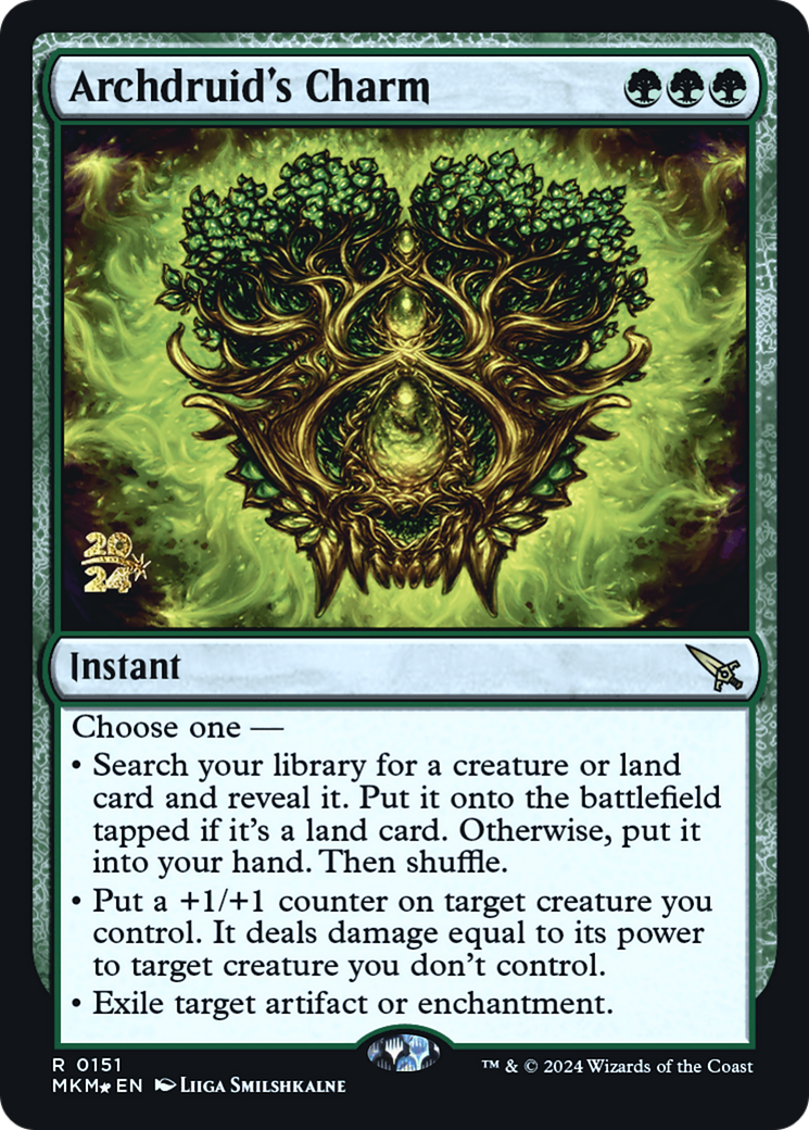 Archdruid's Charm [Murders at Karlov Manor Prerelease Promos] | Nerdhalla Games