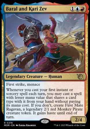 Baral and Kari Zev (Promo Pack) [March of the Machine Promos] | Nerdhalla Games