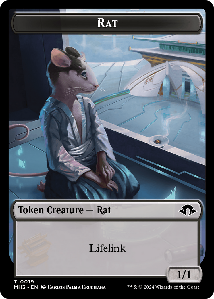 Eldrazi Spawn // Rat Double-Sided Token [Modern Horizons 3 Tokens] | Nerdhalla Games