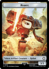 Robot // Food (0014) Double-Sided Token [Fallout Tokens] | Nerdhalla Games