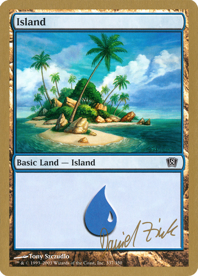 Island (dz337) (Daniel Zink) [World Championship Decks 2003] | Nerdhalla Games