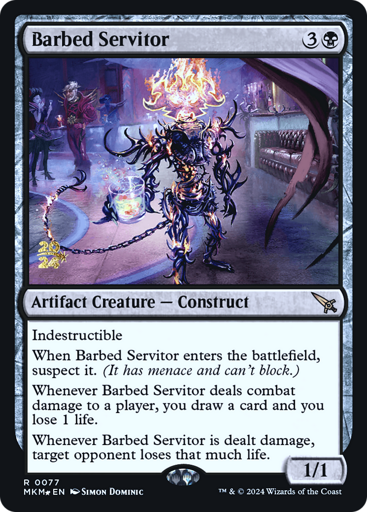 Barbed Servitor [Murders at Karlov Manor Prerelease Promos] | Nerdhalla Games