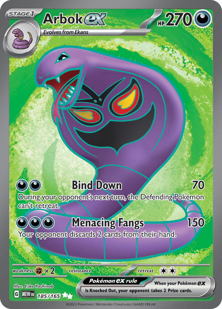 Arbok ex (185/165) [Scarlet & Violet 151] | Nerdhalla Games