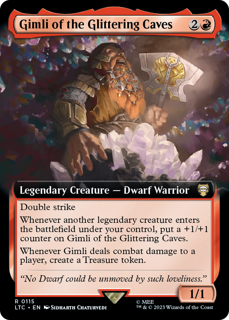 Gimli of the Glittering Caves (Extended Art) [The Lord of the Rings: Tales of Middle-Earth Commander] | Nerdhalla Games